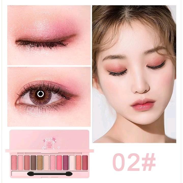 Colour Geometry LM Eyeshadow 12 Warna Long Lasting Waterproof Pallete Eyedhadow 8