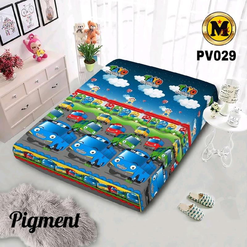 sarung kasur busa resleting motif anak // sprei resleting karakter ukuran 90 cm 3