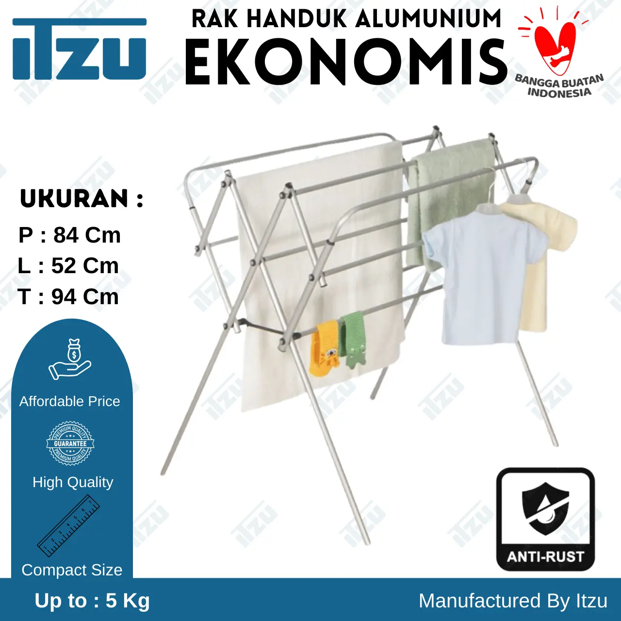 Rak Handuk Alumunium Ekonomis