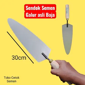 Cetok Semen / Sendok Semen Galur asli Baja ukuran 30cm