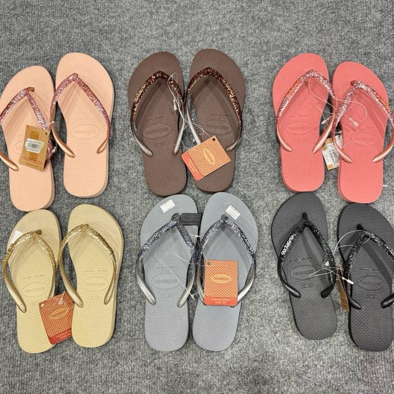 DÉP NỮ HAVAIANAS GLITTER KIM TUYẾN SỢI 2025 NHÀ THIÊN TRANG . CAO SU . ĐI CHỢ . ĐI TIỆC . ĐI DU LỊCH . ĐI DẠO