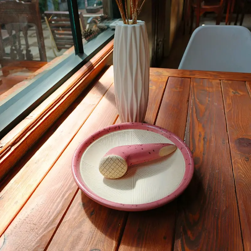 Cobek keramik Aesthetic Ukuran 21cm, Kitchen set. Kitchenware   keramik tempat  prasmanan 1
