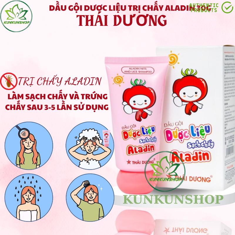 Aladin Dầu Gội Liệu Trị Chấy Thái Dương Diệt Chấy Và Trứng Chỉ Sau 3 Lần Ủ An Toàn Cho Trẻ Em Từ Mẫu Giáo Đến Tiểu Học