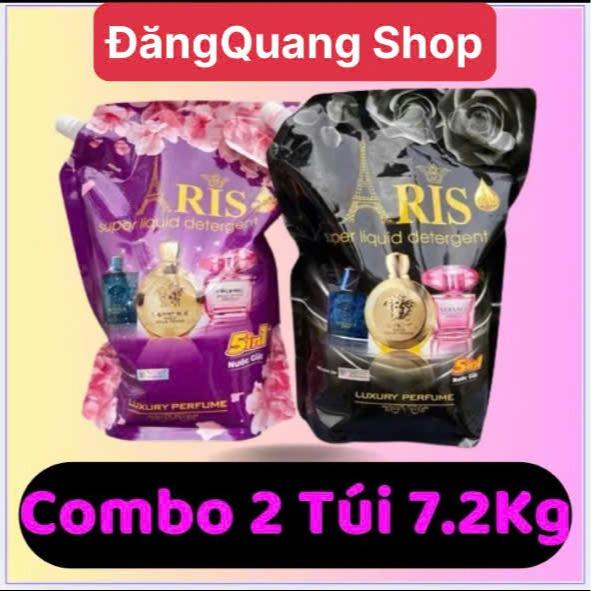  2 Túi Nước Giặt Xả Paris Hương Nước Hoa Pháp 7.2kg 