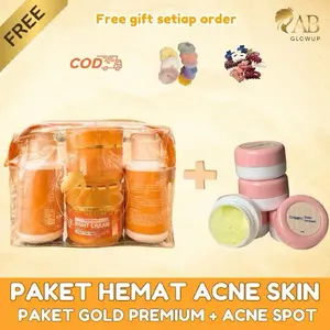 bundling AB glow ( 1 paket cream + totol jerawat )