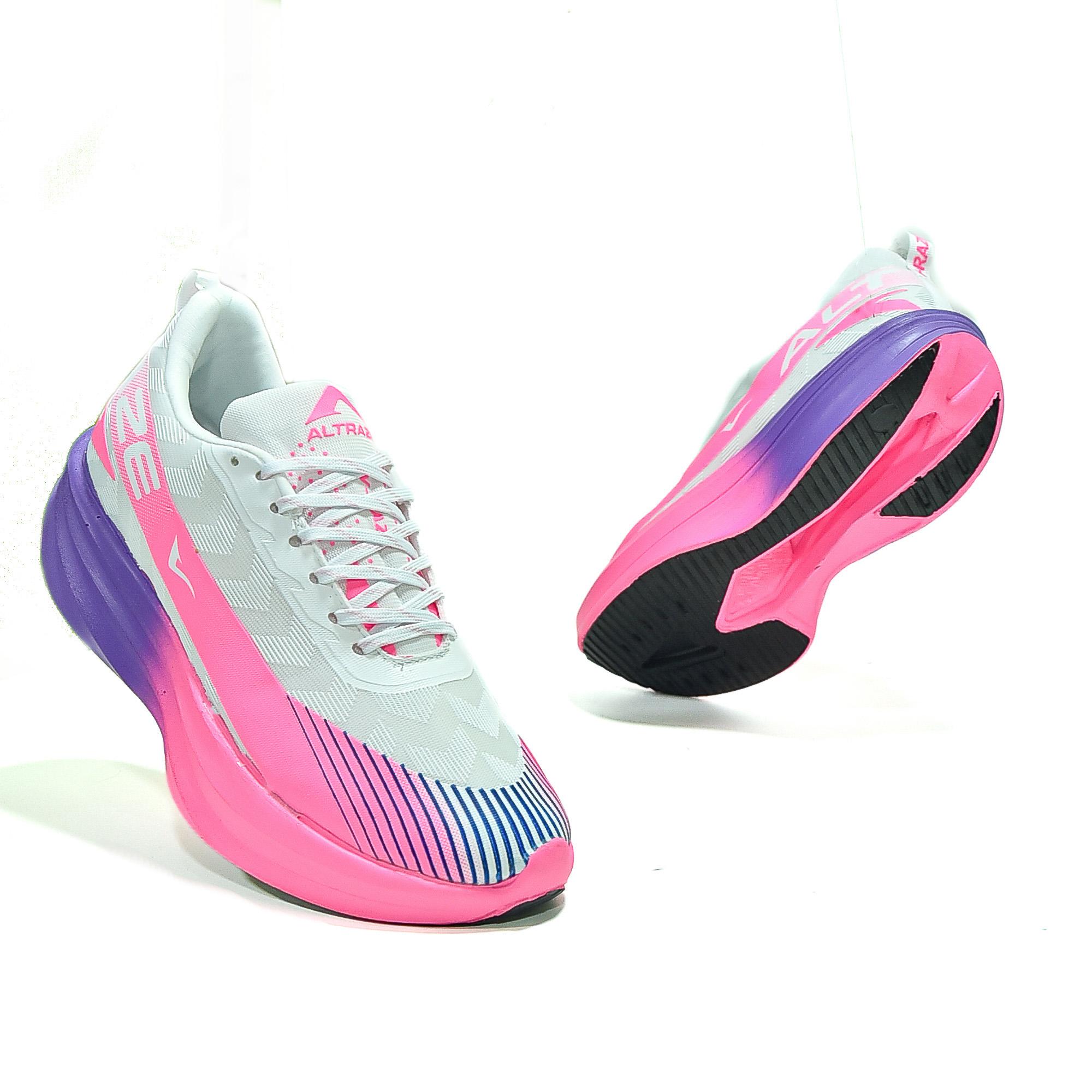 Altraze V-Raze Elite Putih Pink Ungu - Sepatu Lari Pria Wanita Jogging Sneakers Kasual Olahraga Sporty