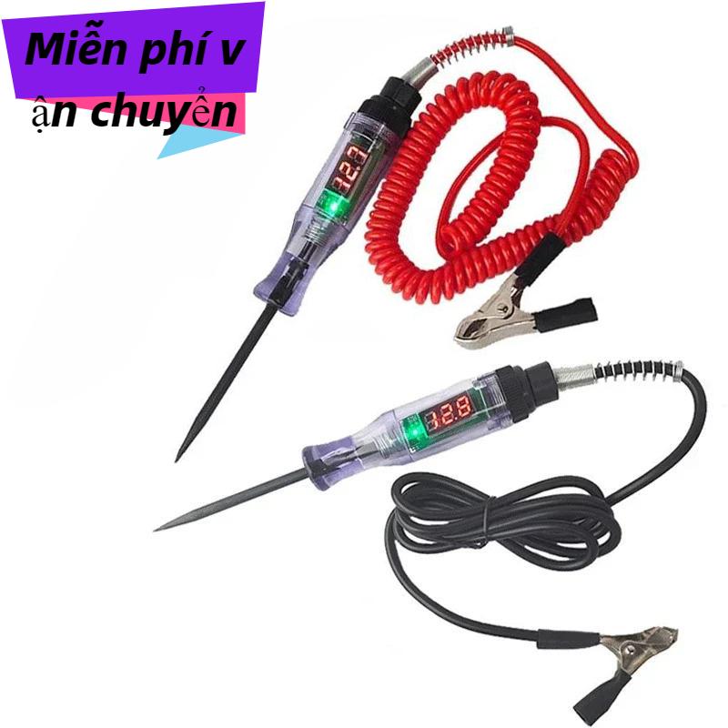 Máy Kiểm Tra Mạch Điện Áp Xe Tải Ô Tô, Màn Hình Kỹ Thuật Số, Bút Đầu Dò Dài, Cho 6V, 12V, 24V, Đèn Bóng, Dụng Cụ Chẩn Đoán Ô Tô, Phục Hồi Ô Tô