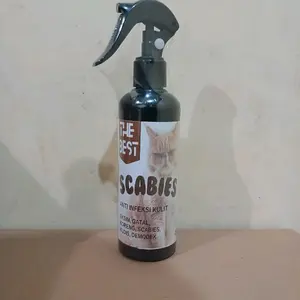 Scabies Kucing Anjing Spray 250ml - Anti Scabies The Best - Anti Kutu Gatal Eksim Kudiz Borok Pada kucing & Anjing ringworm obat