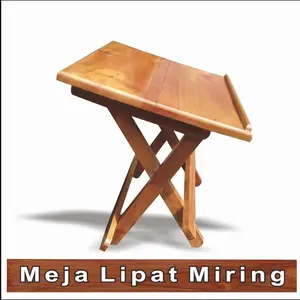 Meja Lipat Miring Meja Ngaji Rehal Al Qur'an Miring Plitur 35x27 portable MEJA ANAK