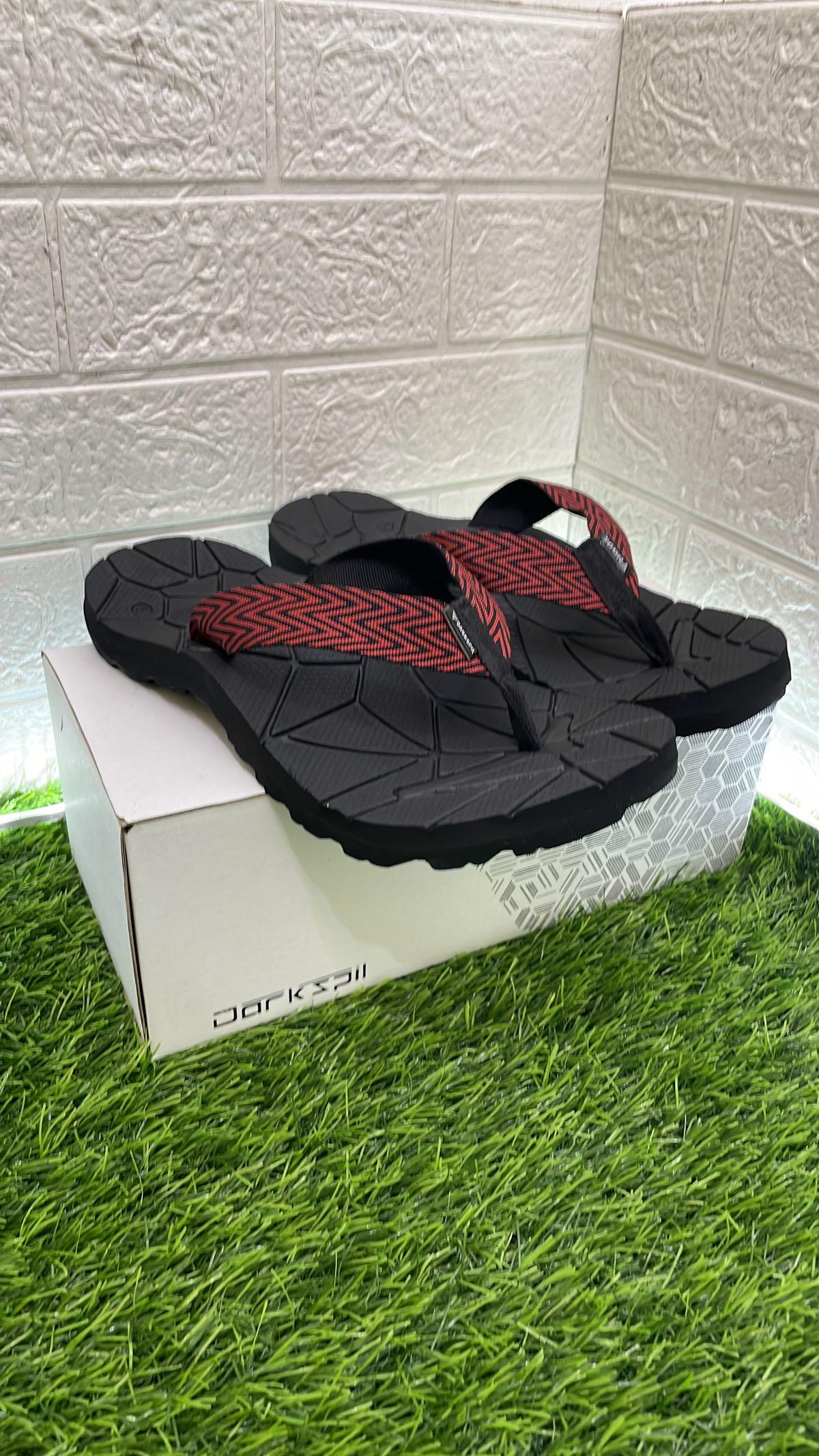 Sandal gunung Darkspil jepit gunung tali motif merah pria wanita 36-43. Outdoor flexible ringan karet Sendal