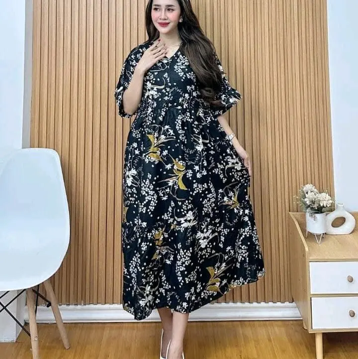 Delia dress Bunga/midi bunga 4