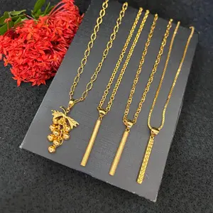 Set Kalung Lapis Kristal Cocok Dipakai Sehari-hari Tidak Mudah Luntur Penggantung 60cm dengan Desain Elegan dan Tahan Lama