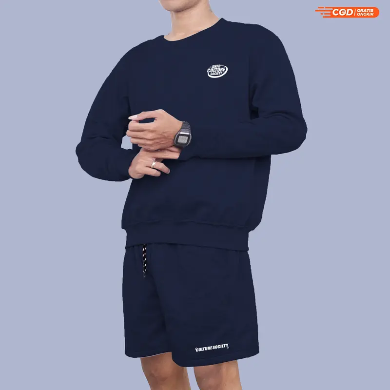 UNIFIED ONESET STELAN SOCIETY HOODIE CREWNECK ATASAN BAWAHAN Celana DISTRO COUPLE COMFORT Tebal 6