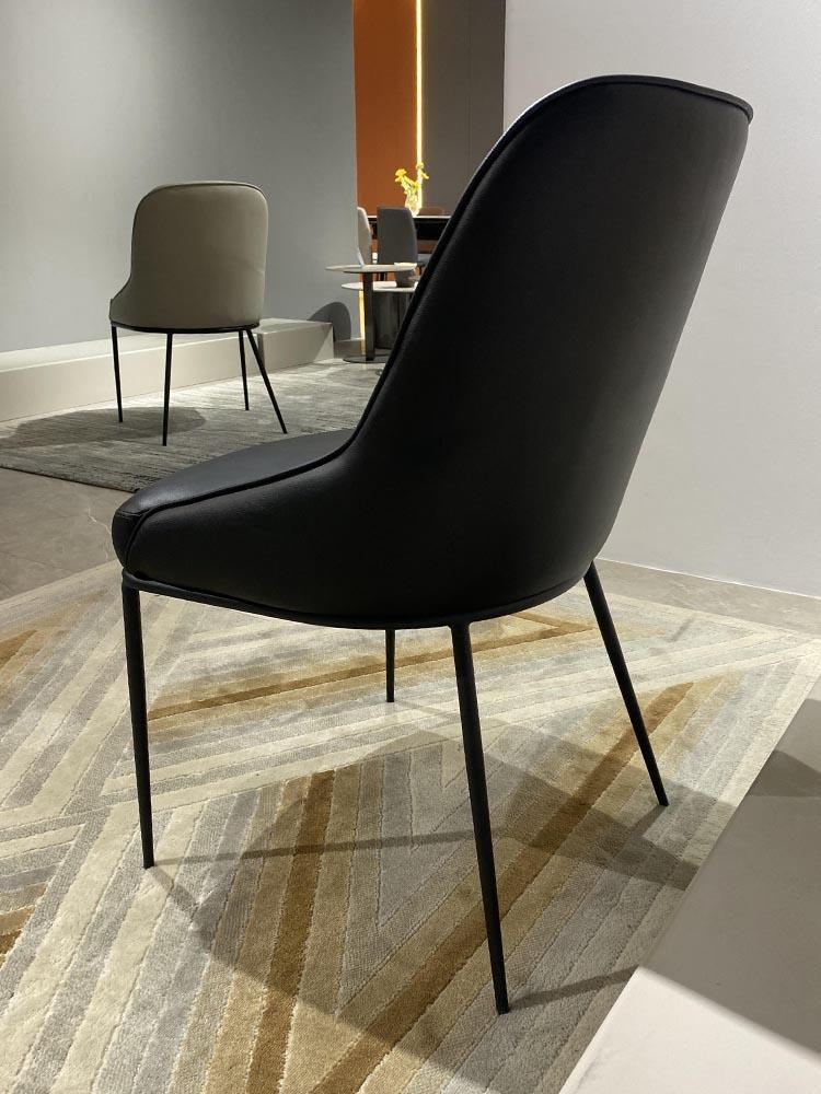 Product Introduction of Leather art dining chairs, hotel backrests, Italian luxury dining chairs, coffee shops, family restaurants, new leisure chairs 6