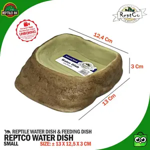Reptco Water Dish Wadah Tempat Minum Hewan Reptil Kura Kura Sulcata Pardalis Iguana Gecko