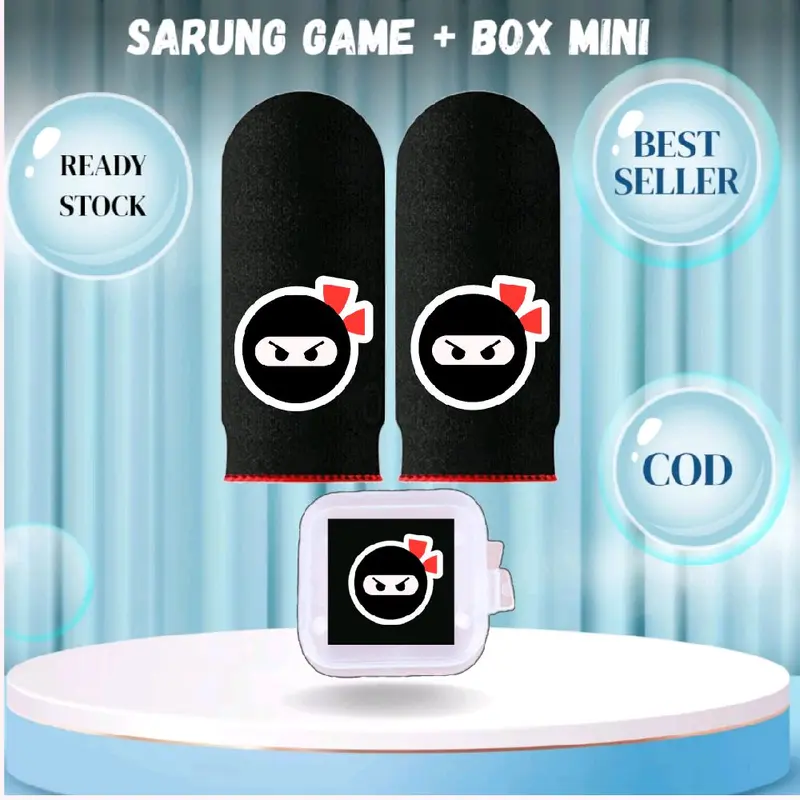 Terbaru Sarung jempol game + Box mini anti keringat logo AP King 2
