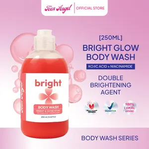 [250ml] TEEN ANGEL Bright & Glow Kojic Body Wash | Sabun mandi cair mencerahkan Niacinamide & Kojic Acid  Pencerah Membersihkan Tubuh Tangan