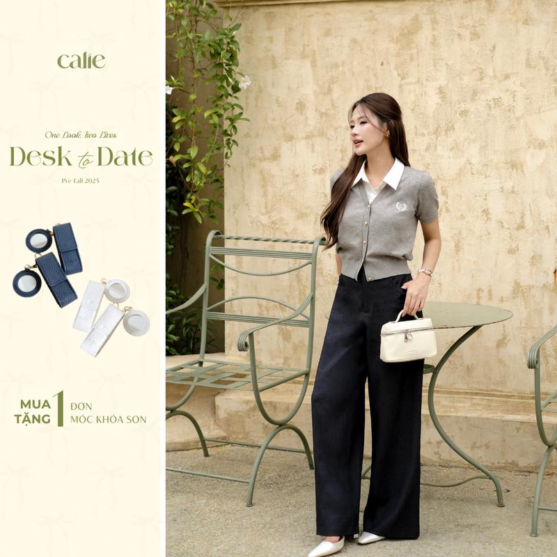 (Desk to Date) Quần jean ống suông basic Chất Liệu Mềm Mại, Tôn Dáng Thời Trang Nữ Thiết Kế Calie QJ025