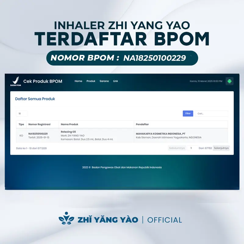 Zhi Yang Yao - Inhaler Depresi Stress Herbal Alami Aromaterapi 6