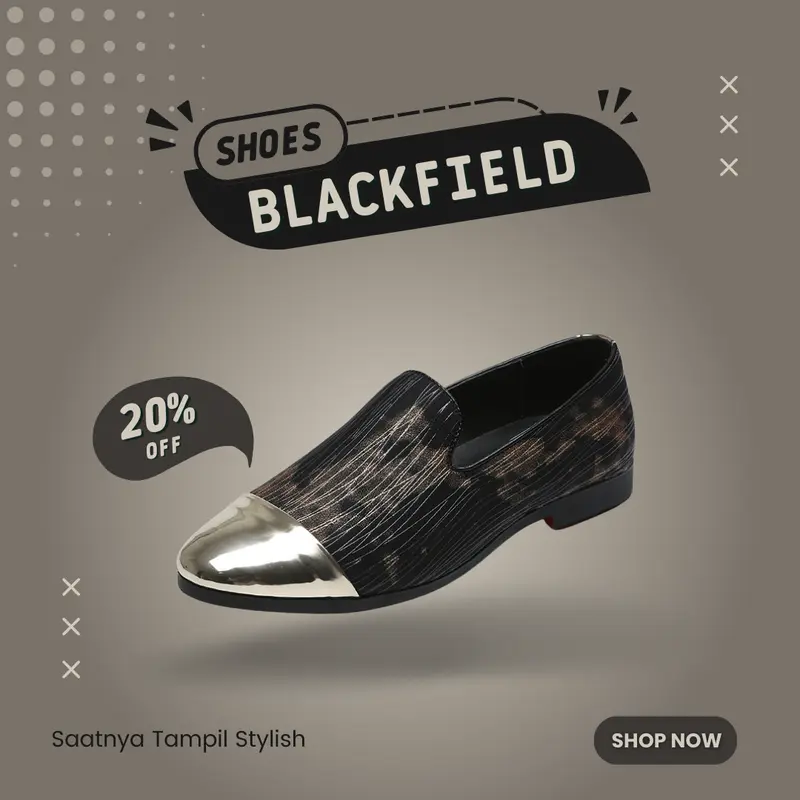 Sepatu Black Field - Casual Shoes - Model Terbaru 1