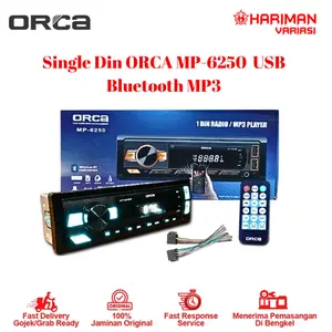 Single din ORCA MP 6250 Usb Bluetooth MP3 NEW SERIES