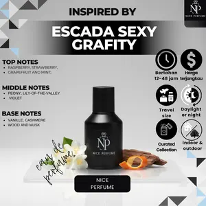 Nice Perfume Escada Sexy Grafity Parfum Wanita Aroma Ceria Tropis & Energik Musim Panas Segar Fruity Sweet & Tropical