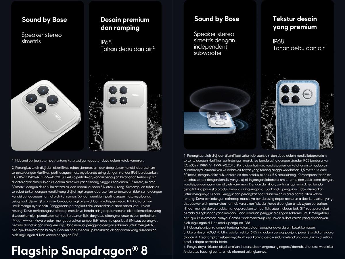 POCO F8 Series | POCO F8 Pro (12/512GB) | POCO F8 Ultra (16/512GB) | Snapdragon 8 Elite Gen 5* | Baterai Besar 6500mAh* | Ultra series dengan 100W wired dan 50W wireless HyperCharge | Layar AMOLED Ultra-Jernih 120Hz | HP Gaming  [Xiaomi Official Store]