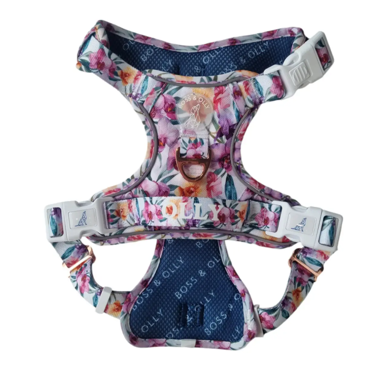 Boss & Olly - Active Harness - Orchid (No-pull, breathable, with airTag pocket)