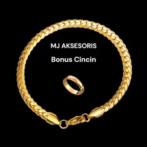 Gelang Sisik Naga Titanium Stainless Anti Karat