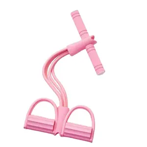 TUMMY TRIMMER Alat Olahraga Fitness Tali Penarik Pedal Tarik untuk Sit Up - Tangan, Outdoor leg resistance karet kaki Pengeceil trimmer body Otot Perut Gym