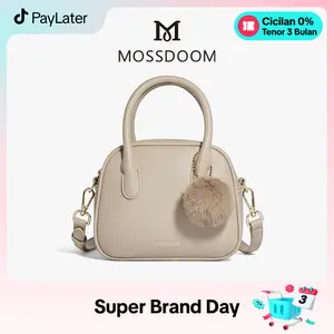 MOSSDOOM Tas Wanita Myla Bag Mode Sederhana Tas Tangan Dengan Aksesoris