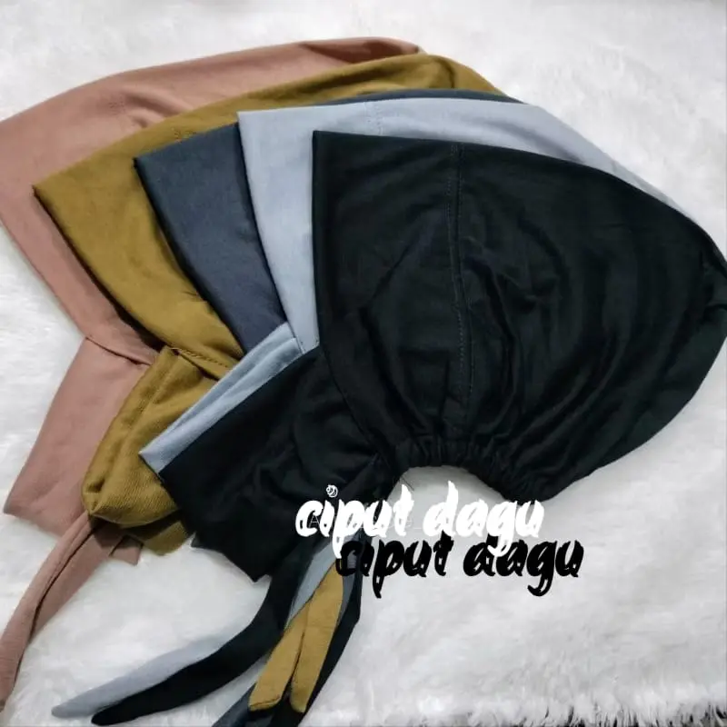 ciput tali dagu kaos rayon/dalaman hijab dagu/ciput kaos