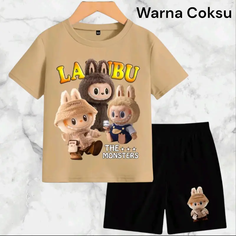 Setelan Baju Anak-Anak Labubu Terbaru - Banyak Warna DTF - Fashion Kids 3