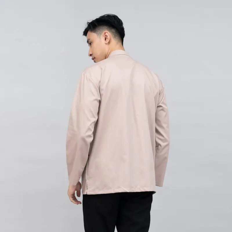 Kemeja Pria Lengan Panjang Saku Samping Kanan Kiri Warna Coksu 5