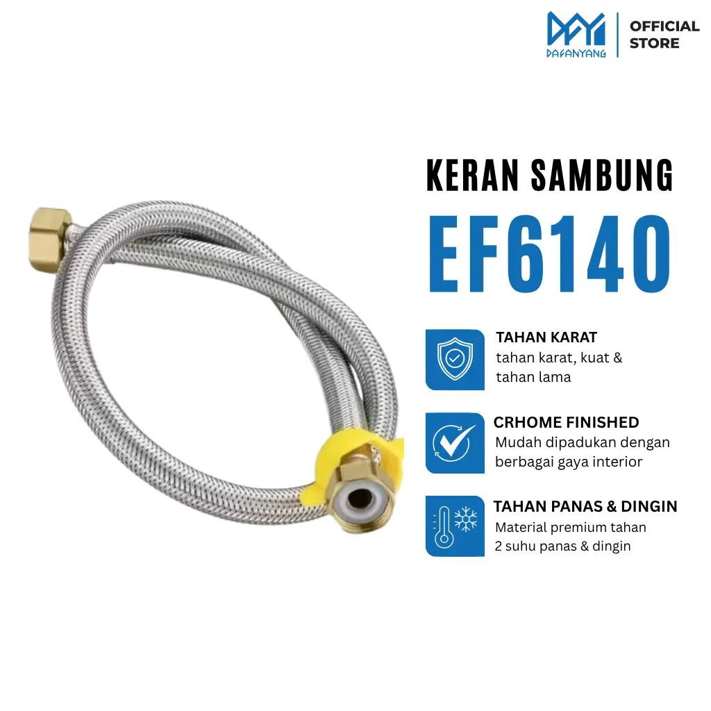 Selang Shower Mandi Stainless Sparepart Kloset Toilet Selang Flexible