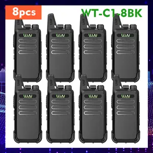 （Ready Stock COD ）Ht wln kd C1 8pcs Original WalkieTalkie  WLN UHF Ht Wlan Genggam Jarak Jauh Anti Jatuh Luar Ruangan walkie talkie
