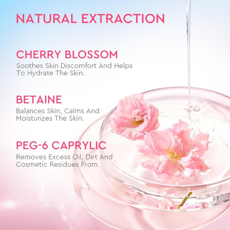 [DOUBLE CLEANSING] Glad2Glow Micellar Water Cherry Blossom gratis Glad2Glow Milk Amino Acid Cleanser 3