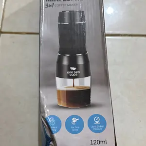 One Two Cups Hand Press Mini Espresso Coffee Maker 3 in 1 20 Bar 120ml - HS-8439