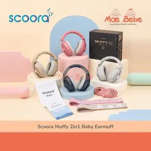 Scoora Muffy 2in1 Baby Earmuff Hearing Protection | Peredam Suara Pelindung Telinga Anak Bayi 0-3 Tahun