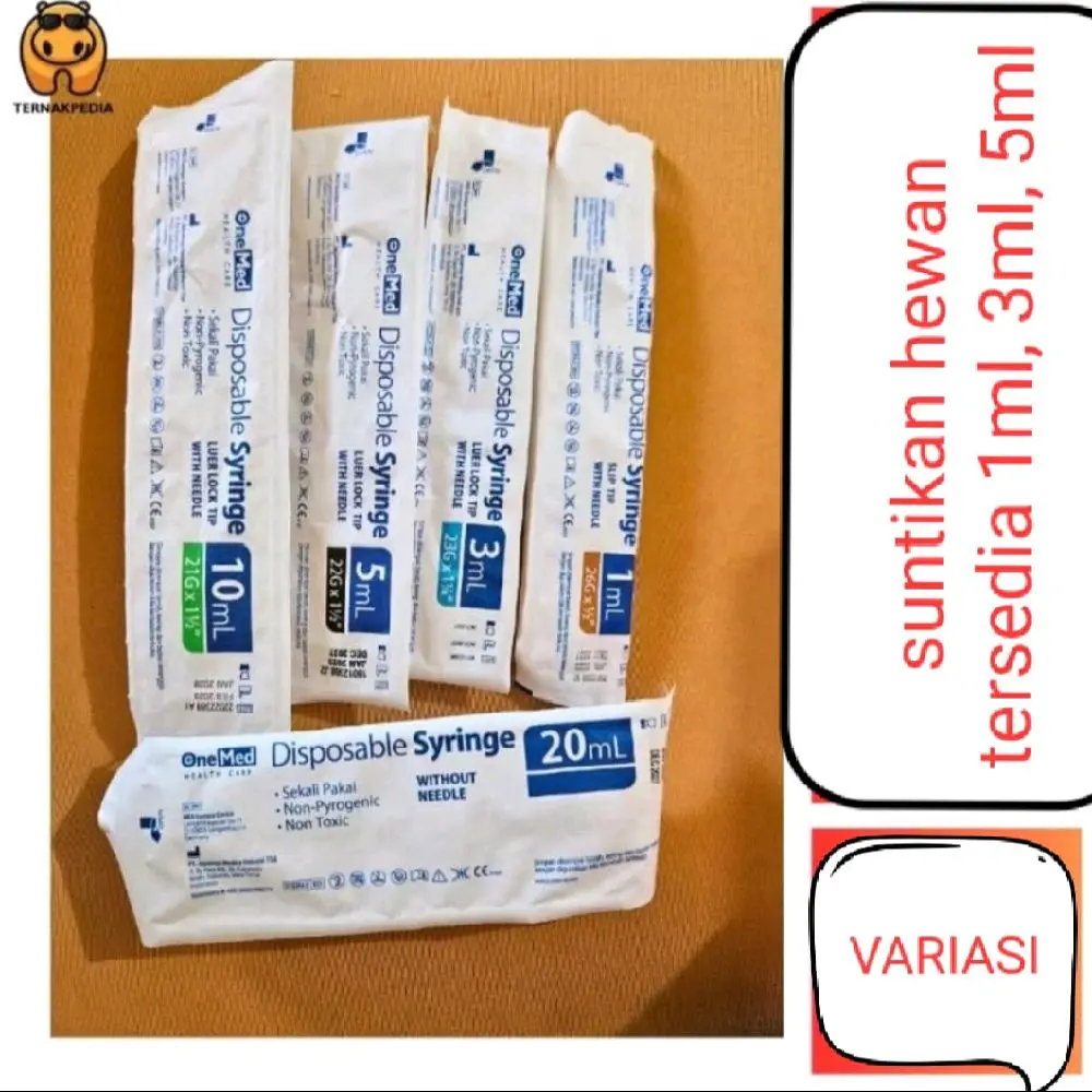 SUNTIKAN SPUIT HEWAN SYRINGE  1 ML- 3 ML- 5 ML