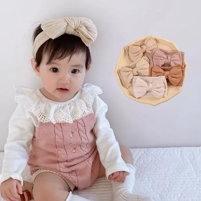 Big Bow Headband | Bando Bayi | Bandana Bayi | Headband Premium 0