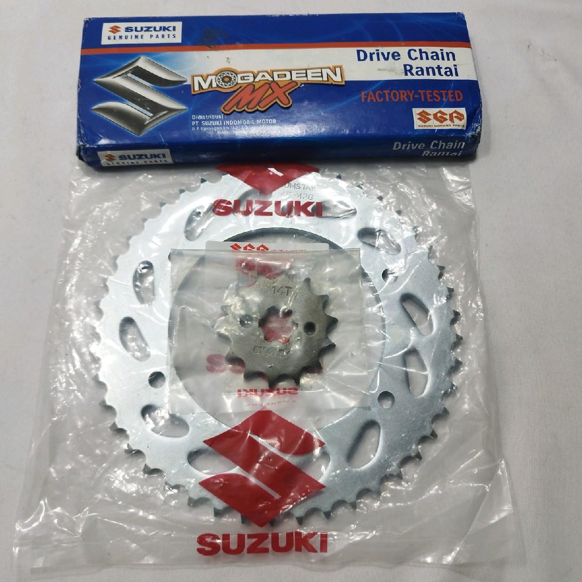 Gear set suzuki TS 125 original sgp *