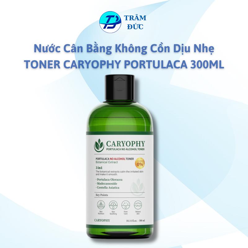 Caryophy Portulaca Toner 300ml Nước cân bằng không cồn cho da mụn