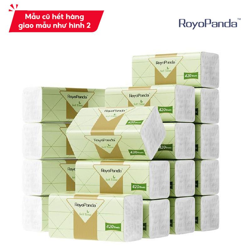 【8 Gói / 10 Gói Khăn Giấy Lau Sạch ROYOPANDA - Bột Tre Nguyên Chất, GB/T 20808, giấy topgia hàng chính hãng, giấy ăn cao cấp, giấy ướt mini bỏ túi