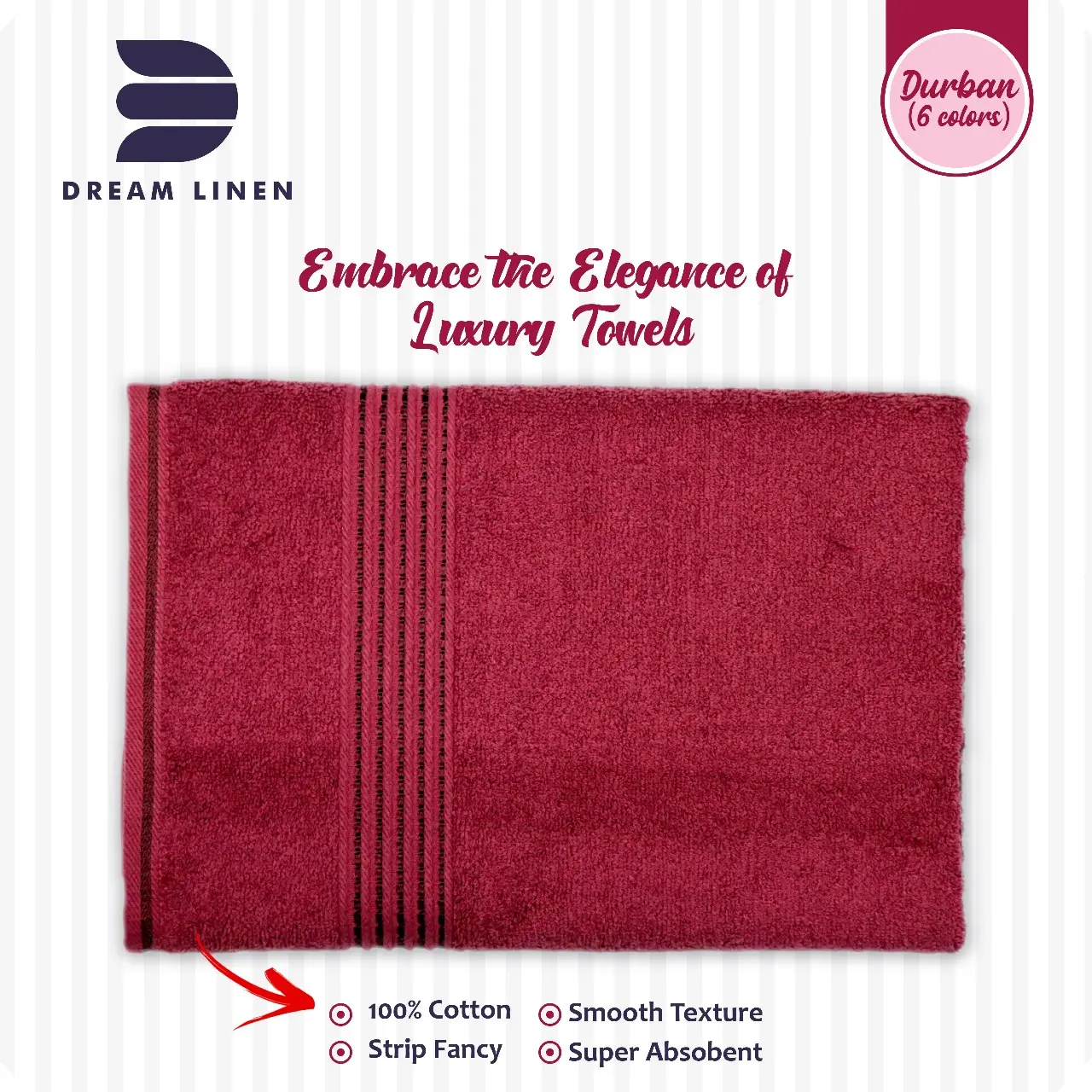 Tuala Durban 100% Kapas, 70x140 cm. cotton towel is ultra-absorbent, durable, wrinkle-resistant || Serap Air dan Tahan Kedut. Towel Mandi Tuala Mandi Green tualamandi de tuala mandi platinum Tuala Mandi Green pure white tuala towelmandi saizxxxl