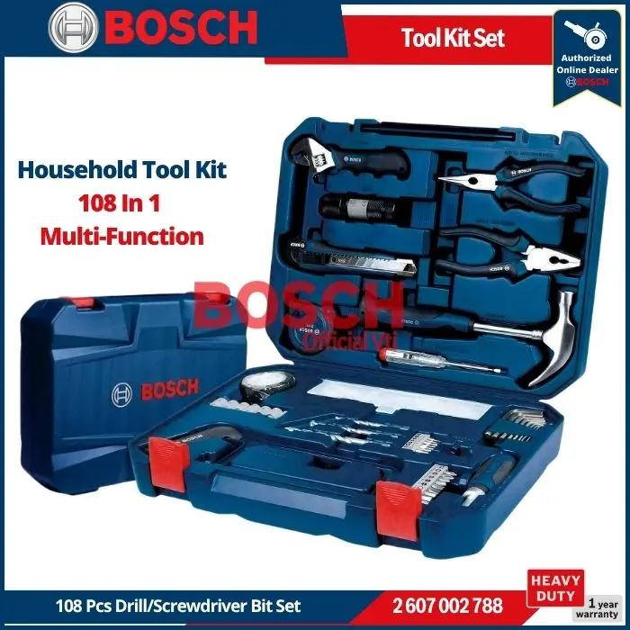 BOSCH ToolKit Set Mixed Multifunction Tool Kit 108 Pcs Drill/Screwdriver Bit Set ( 788 )