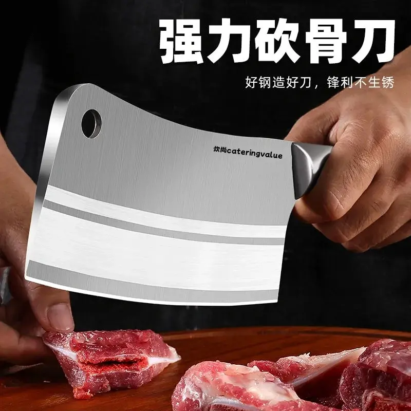 Strong Machete Stainless Steel Chopping Knife for Kitchen and Chef's Use - Knives