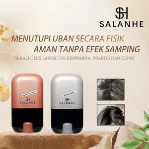 【SALANHE 】Tongkat Pewarna Rambut Tanaman Hitam Murni Sekali Pakai Aman Tanpa Efek Samping Cocok untuk Menutupi Artefak Memudar Pewarna Rambut Hitam & Coklat di Rumah