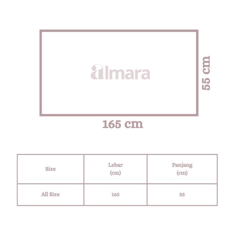 Almara - Pashmina Kaos Rayon Spandex Premium (Cool Tech) 2