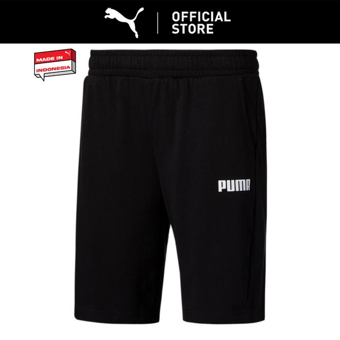 Gambar PUMA Celana Pendek Jersey Pria Esensial 10" Black - Black, S dari PUMA Indonesia Kota Bekasi Tokopedia